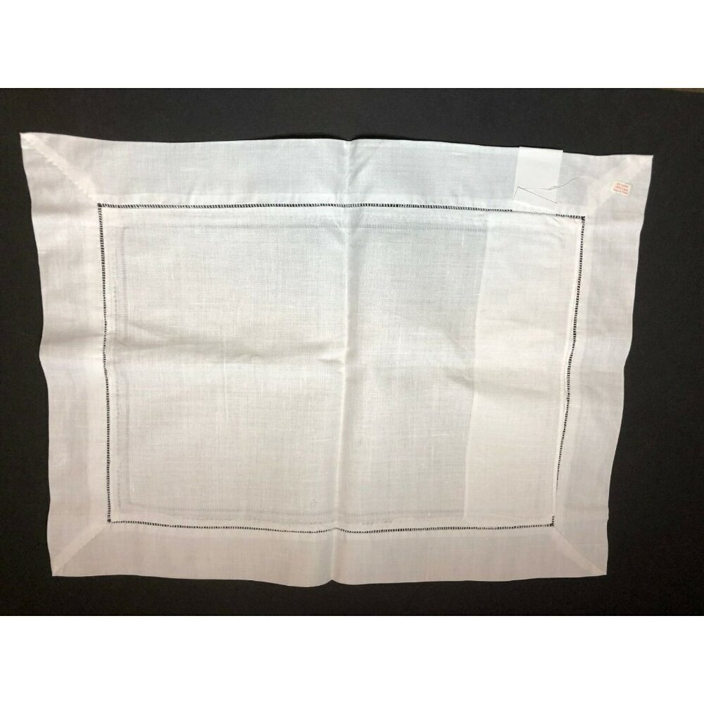 Clever Fingers Linen White Cutwork Bread Roll Muffin Covers lot of 2 NEW GIFT
